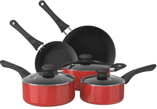 Aluminum Alloy Non-Stick Cookware Set, Pots and Pans - 8-Piece Set