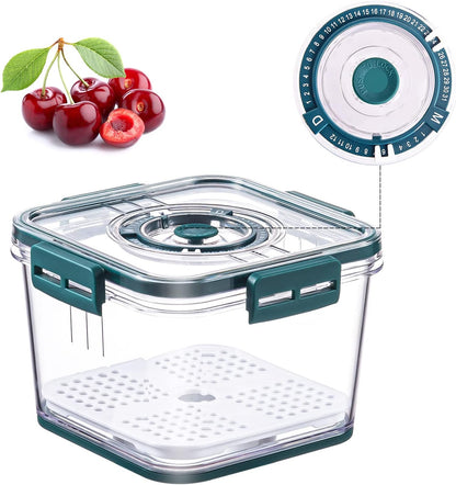 Food Storage Containers,186/98/48 Oz Multifunctional Draining Crisper with Strainers,Vegetables and Fruits Storage Containers with Lids Suitable for All Kinds of Food Storage,Bpa Free Plastic